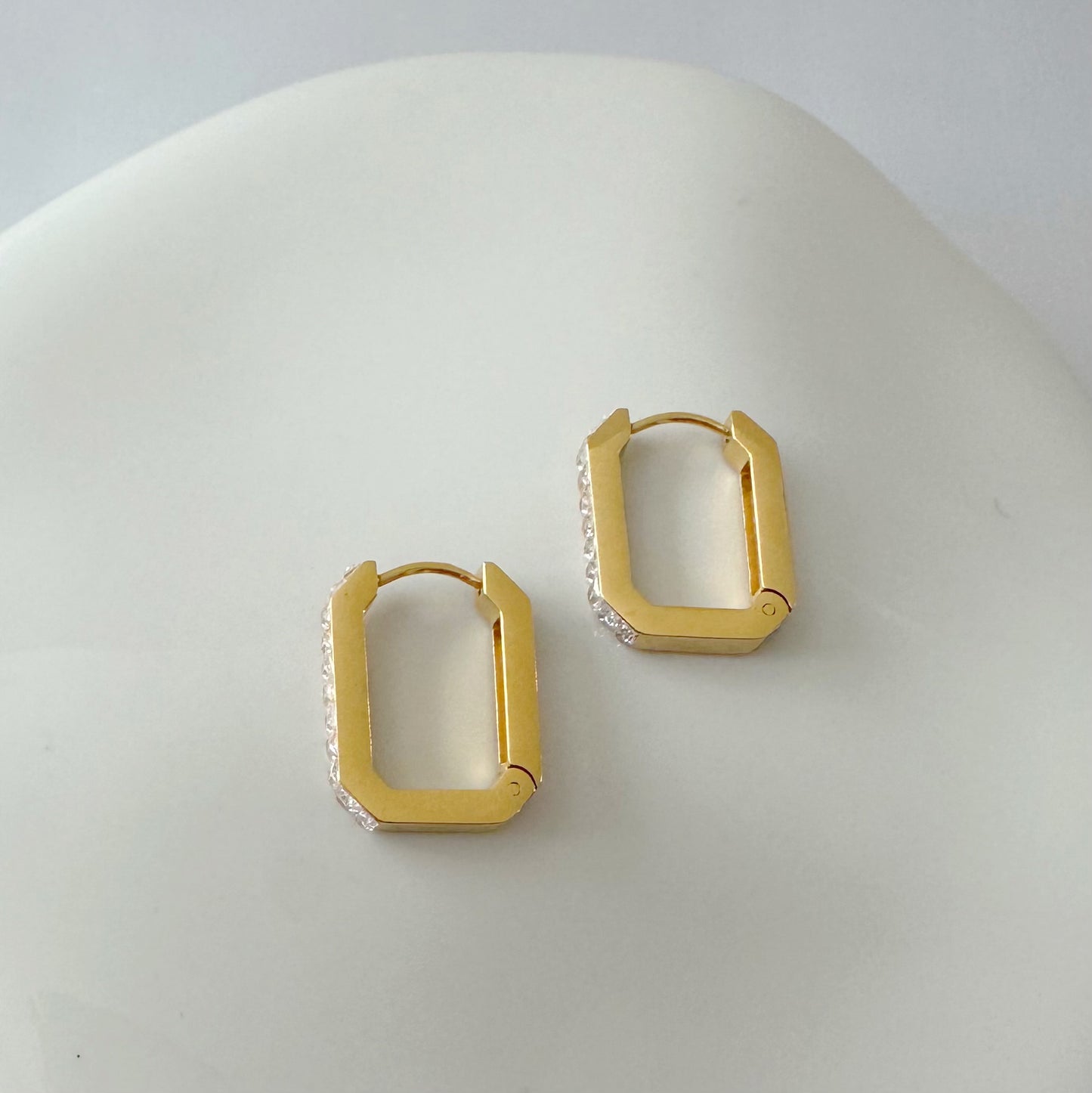 Faye Diamond Hoops