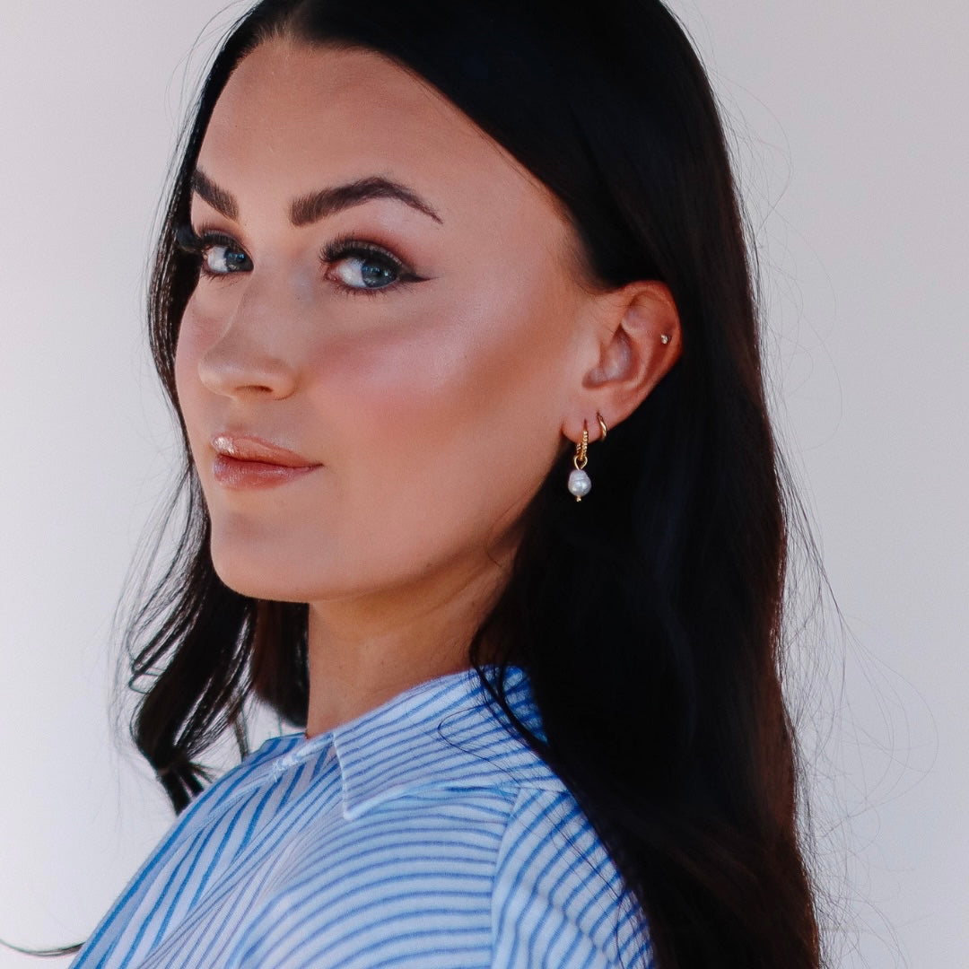 Drop Pearl Earrings