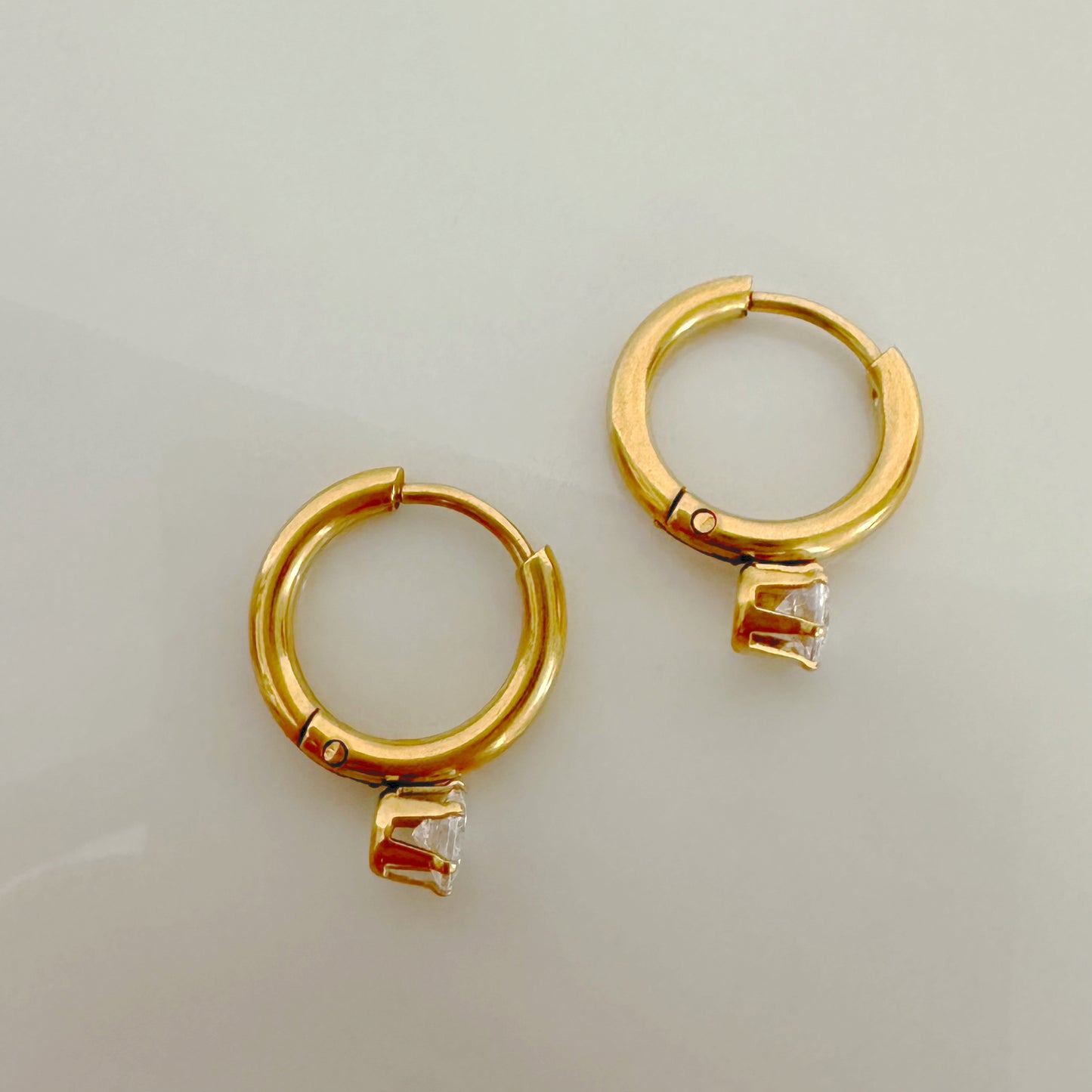 Dainty Drop Hoops