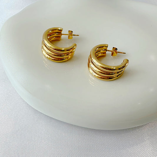 Ezra Gold Hoops