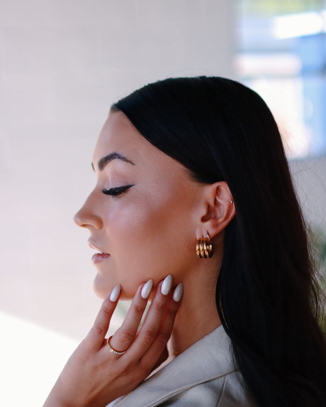 Ezra Gold Hoops