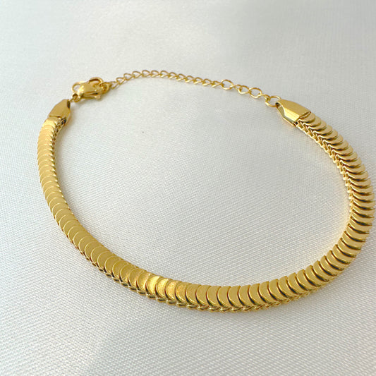 Flat Disc Bracelet