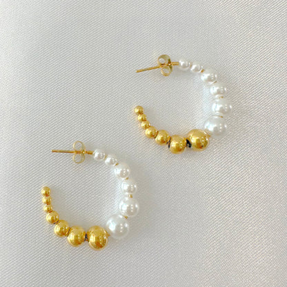 Luna Pearl Hoops