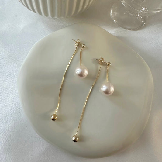 Pearl Threader Earrings